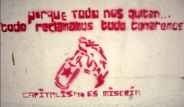 Streetart - Capitalismo es miseria