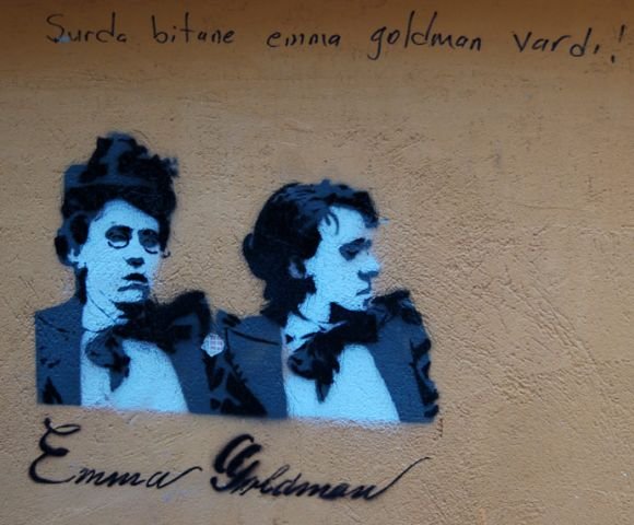 Streetart - Emma Goldman (Istanbul)