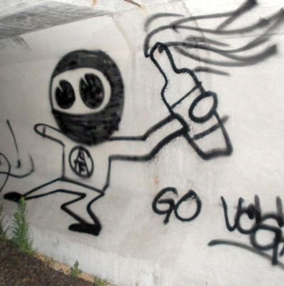 Streetart - Go vegan