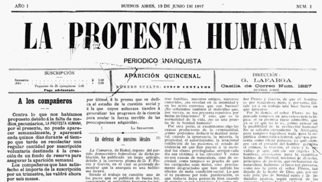 La protesta humana (Argentinien 1897)